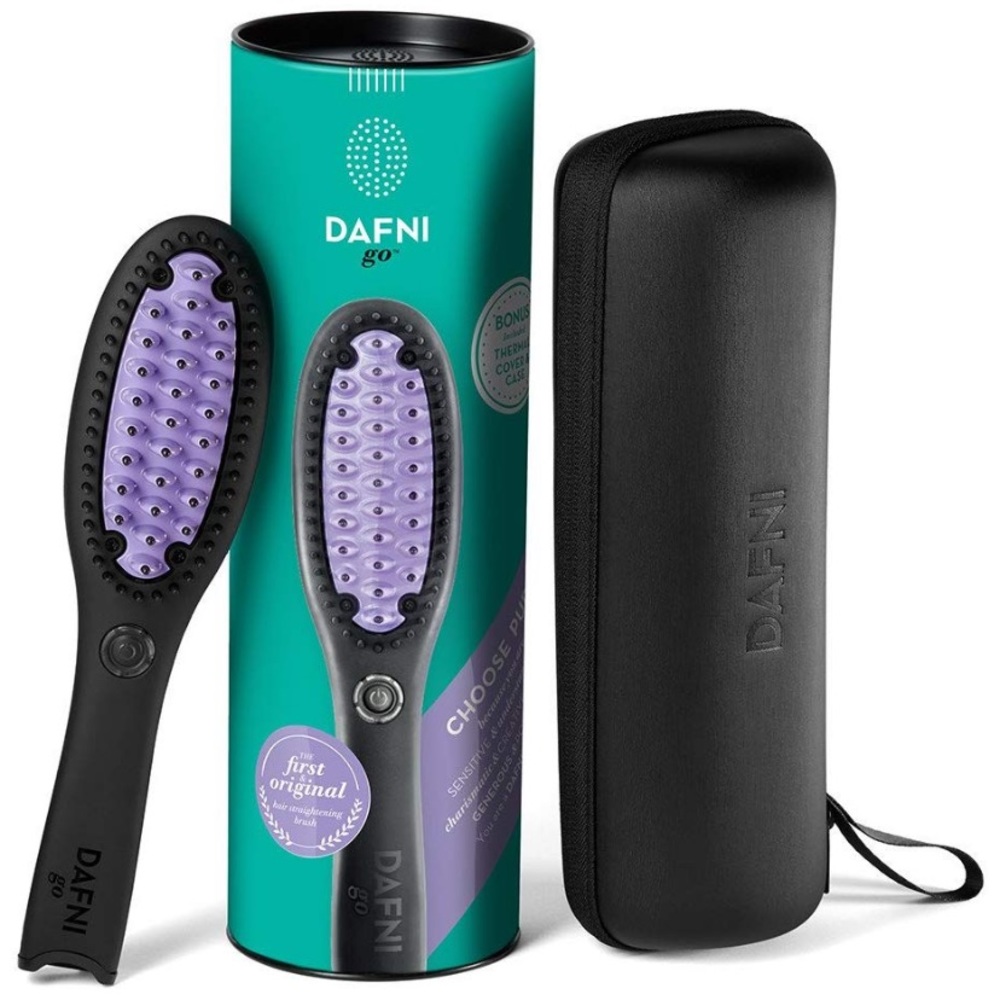 DAFNI go Hair Straightening Ceramic Brush - purple